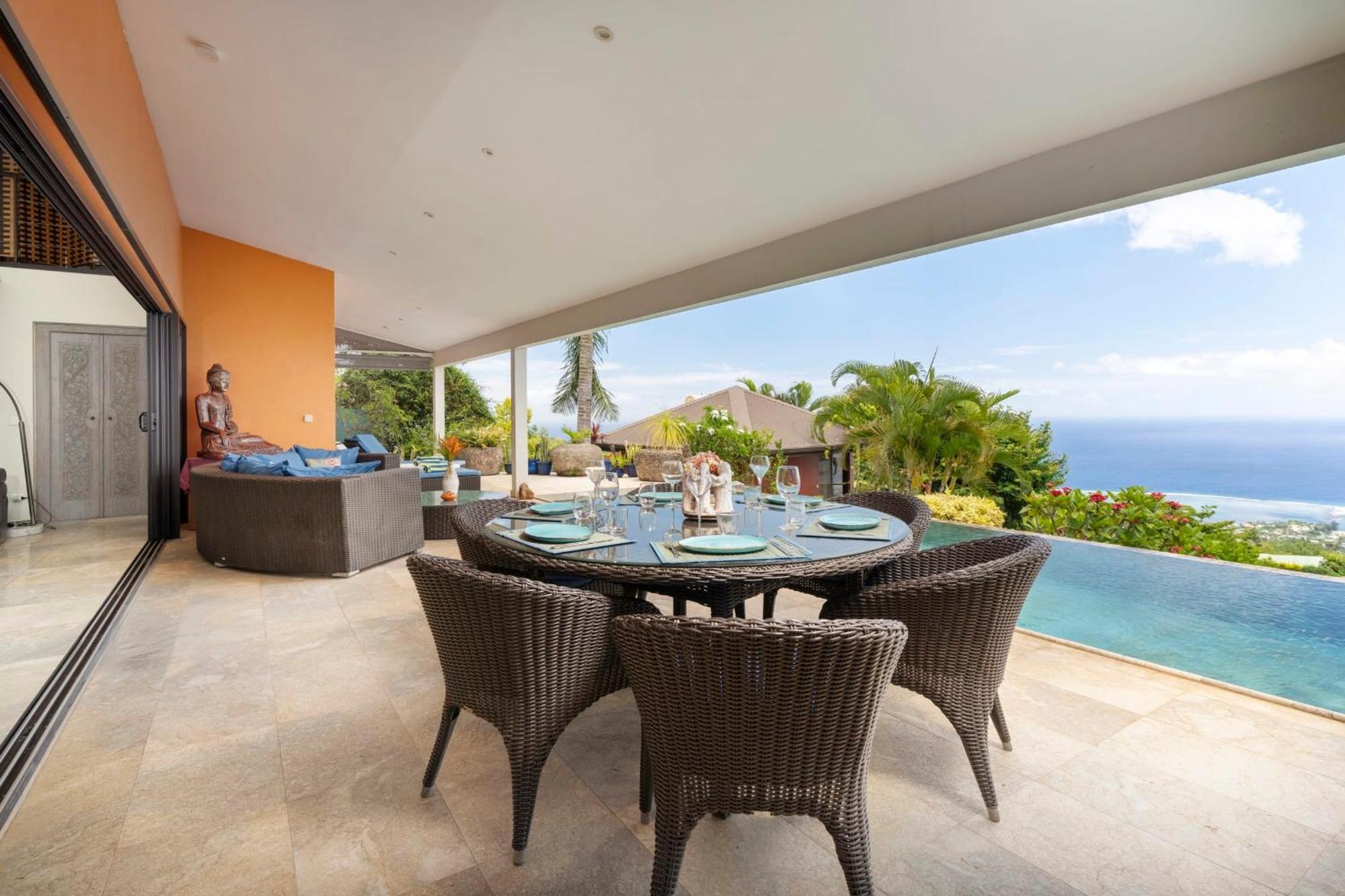Magnifique Villa Vue Mer Exceptionnelle - Ireina Punaauia  Exteriér fotografie